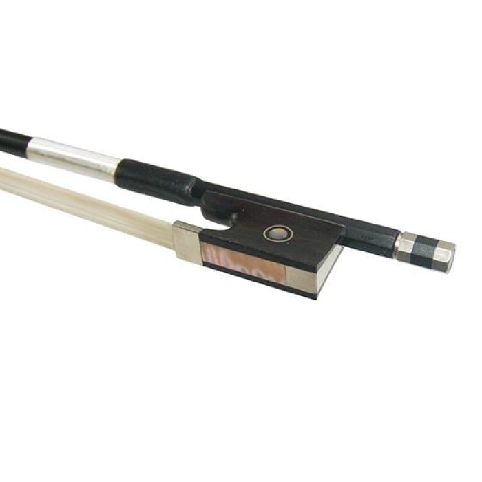 Kinglos KNG XS-92VN 4/4 Karbon Fiber Keman Yayı - Siyah (Profesyonel) | Dayanıklı Karbon Fiber Gövde, Mükemmel Denge ve Esneklik, Doğal At Kuyruğu Kılı